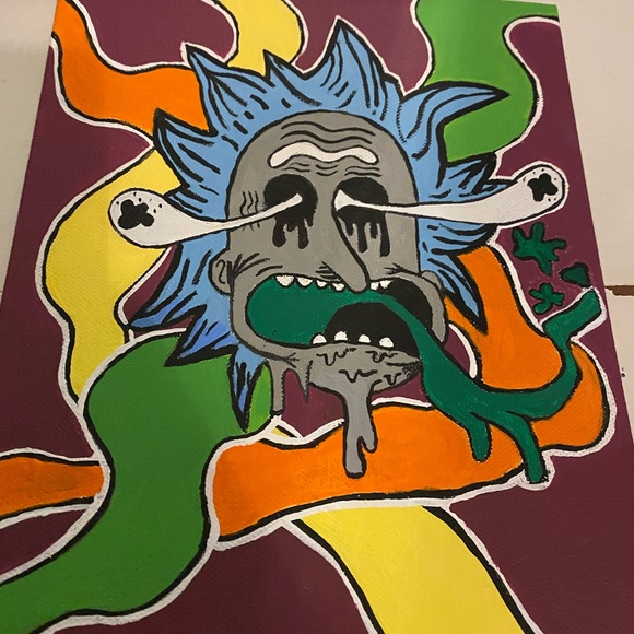 Rick and Morty trippy painting - Picture 1 of 1